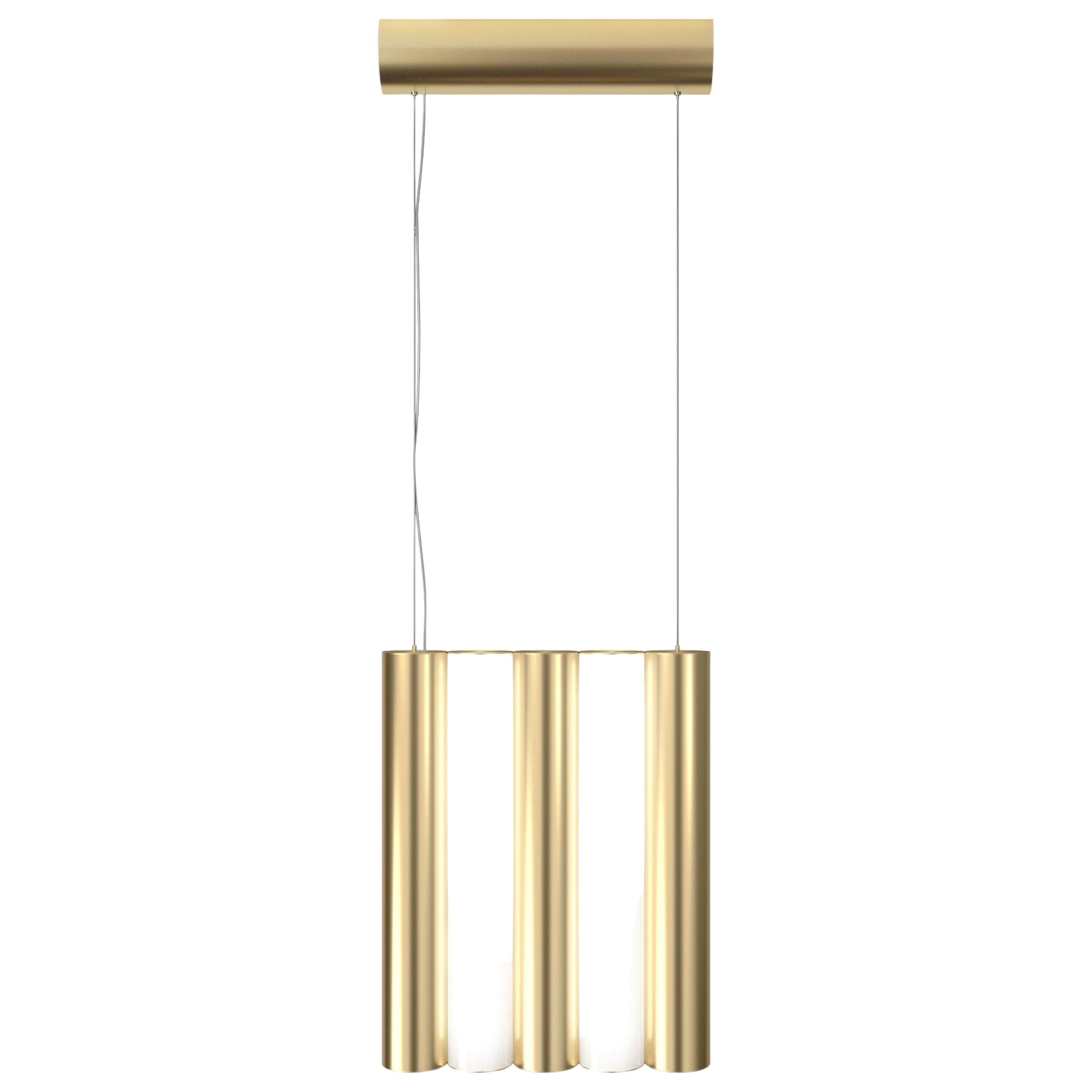 Gamma L5 Brass Pendant by Sylvain Willenz For Sale