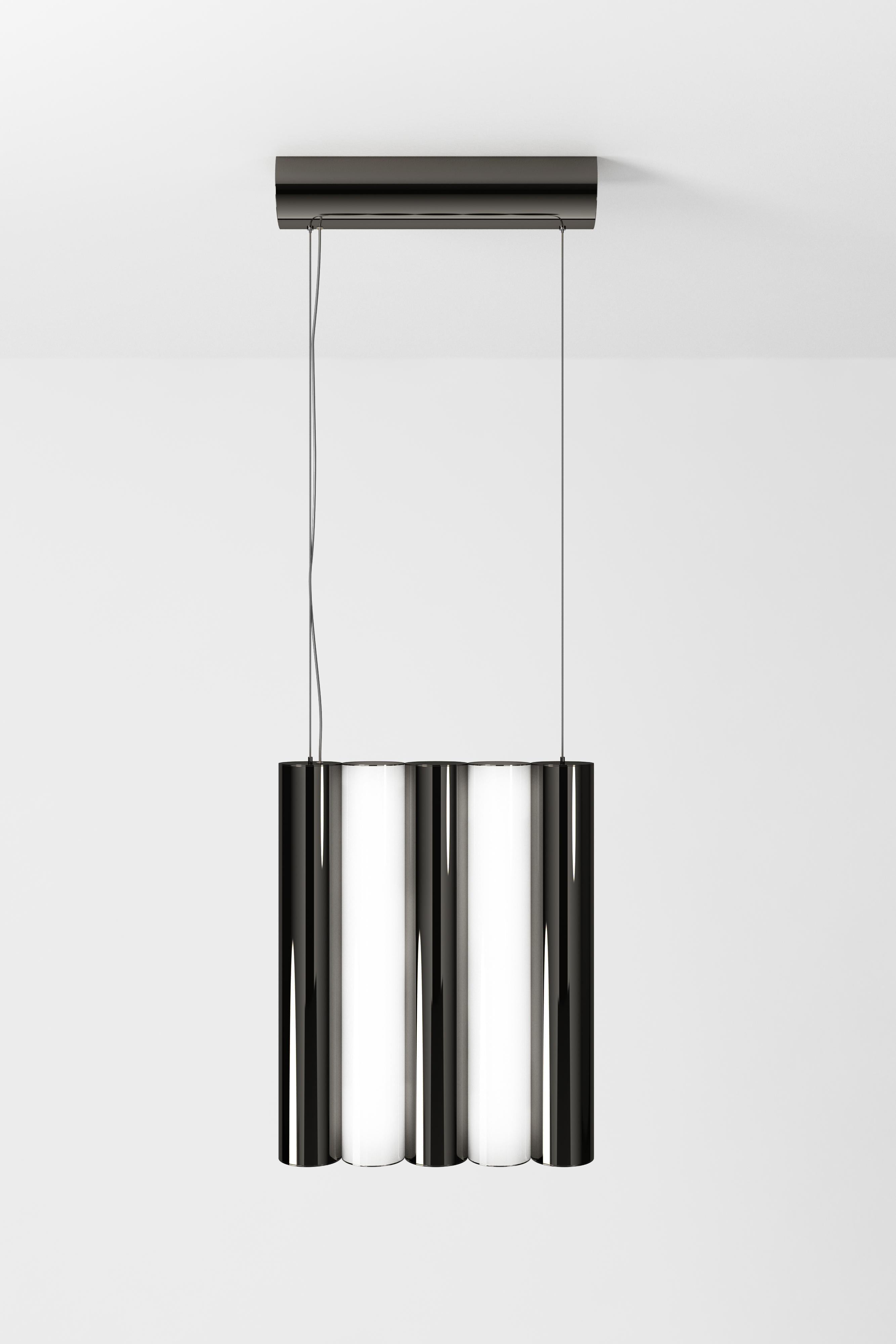 Contemporary Gamma L5 Graphite Pendant by Sylvain Willenz For Sale