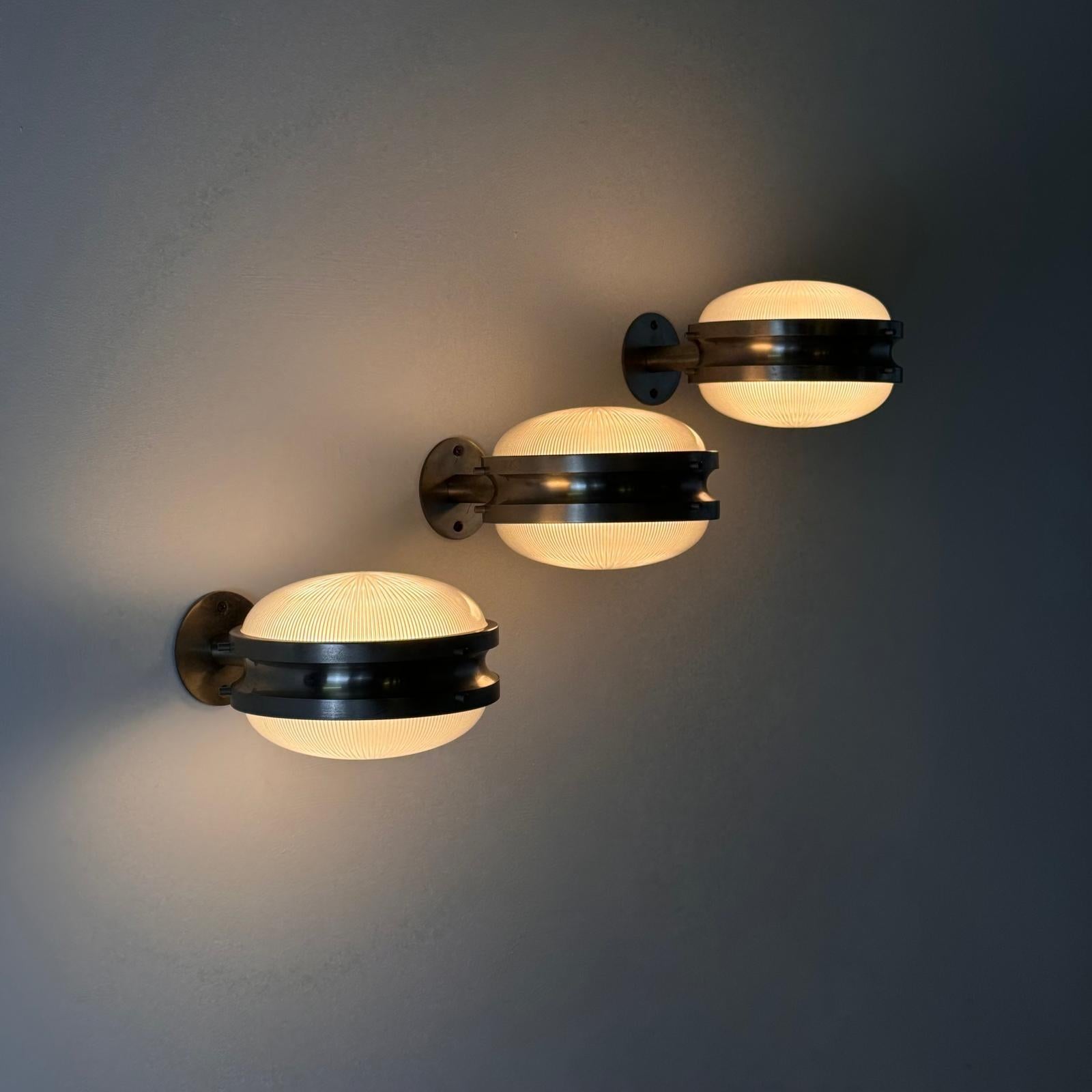 'Gamma' Mid-Century Wall Lights by Sergio Mazza for Artemide, Italy 1960s In Good Condition In Argelato, BO