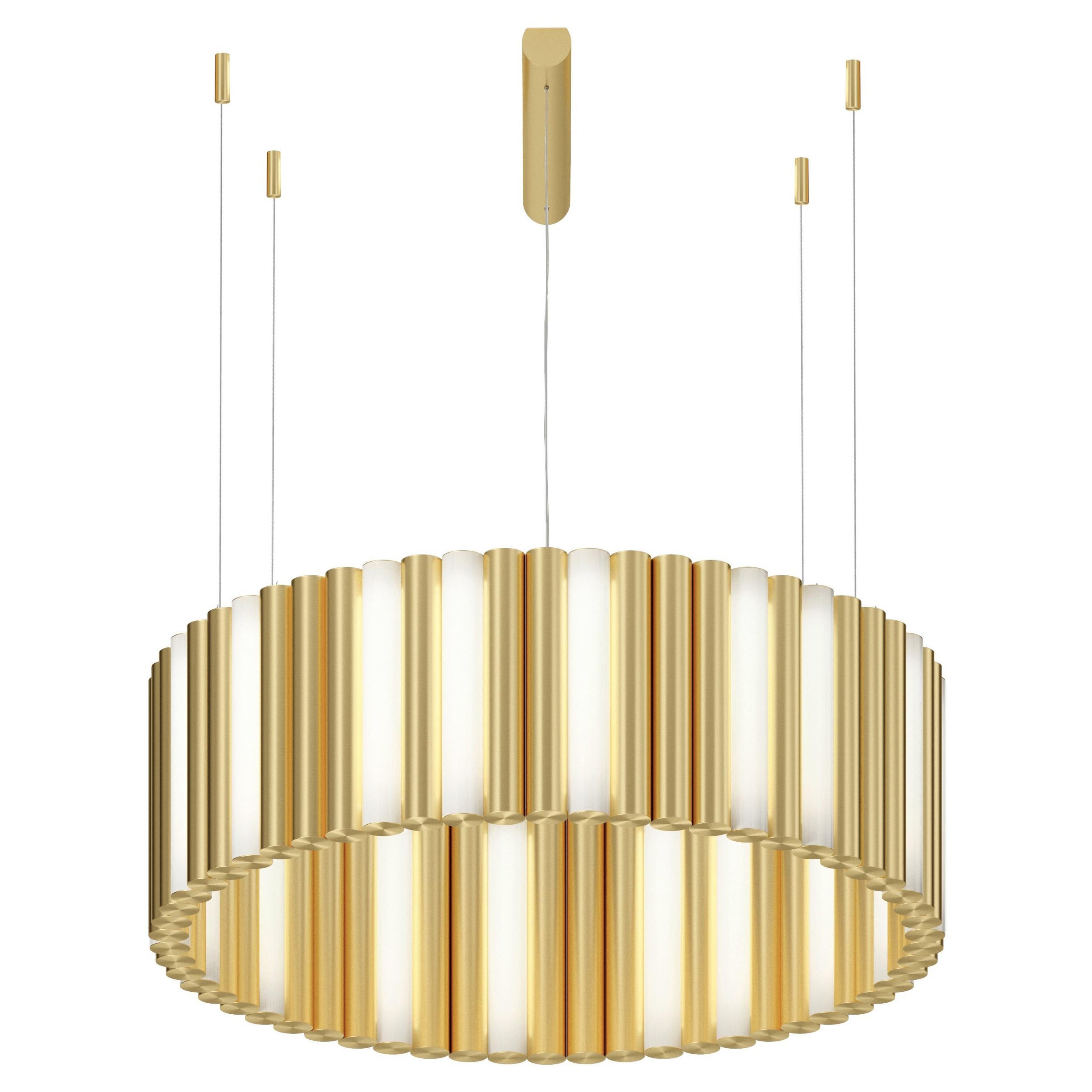 Gamma R58 Brass Pendant by Sylvain Willenz For Sale