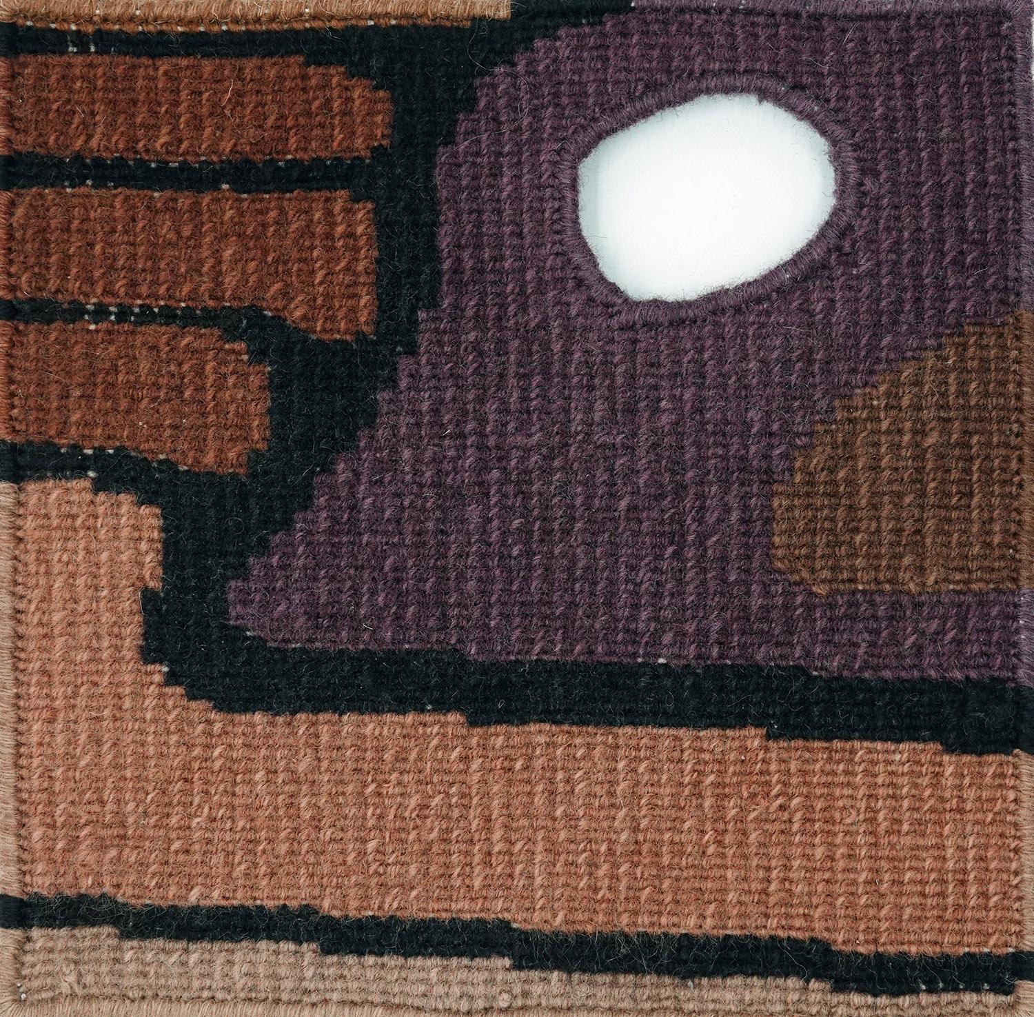 Wool Modern colofrul unusual rug Multicolored Irregular shape, Gamma Sud small For Sale