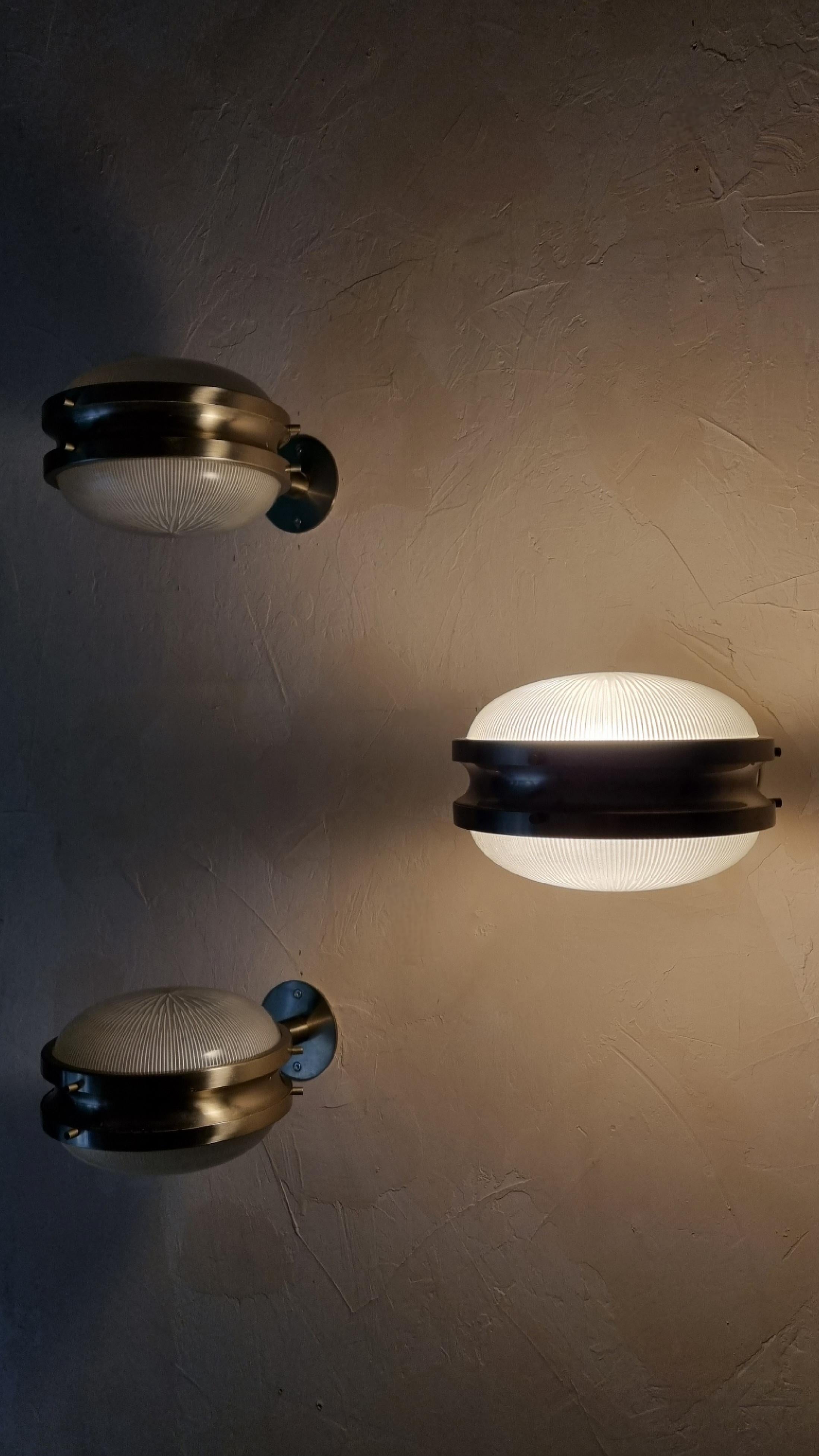 Mid-Century Modern Gamma wall sconces designed by Sergio Mazza for Artemide, 1960 Italy  For Sale