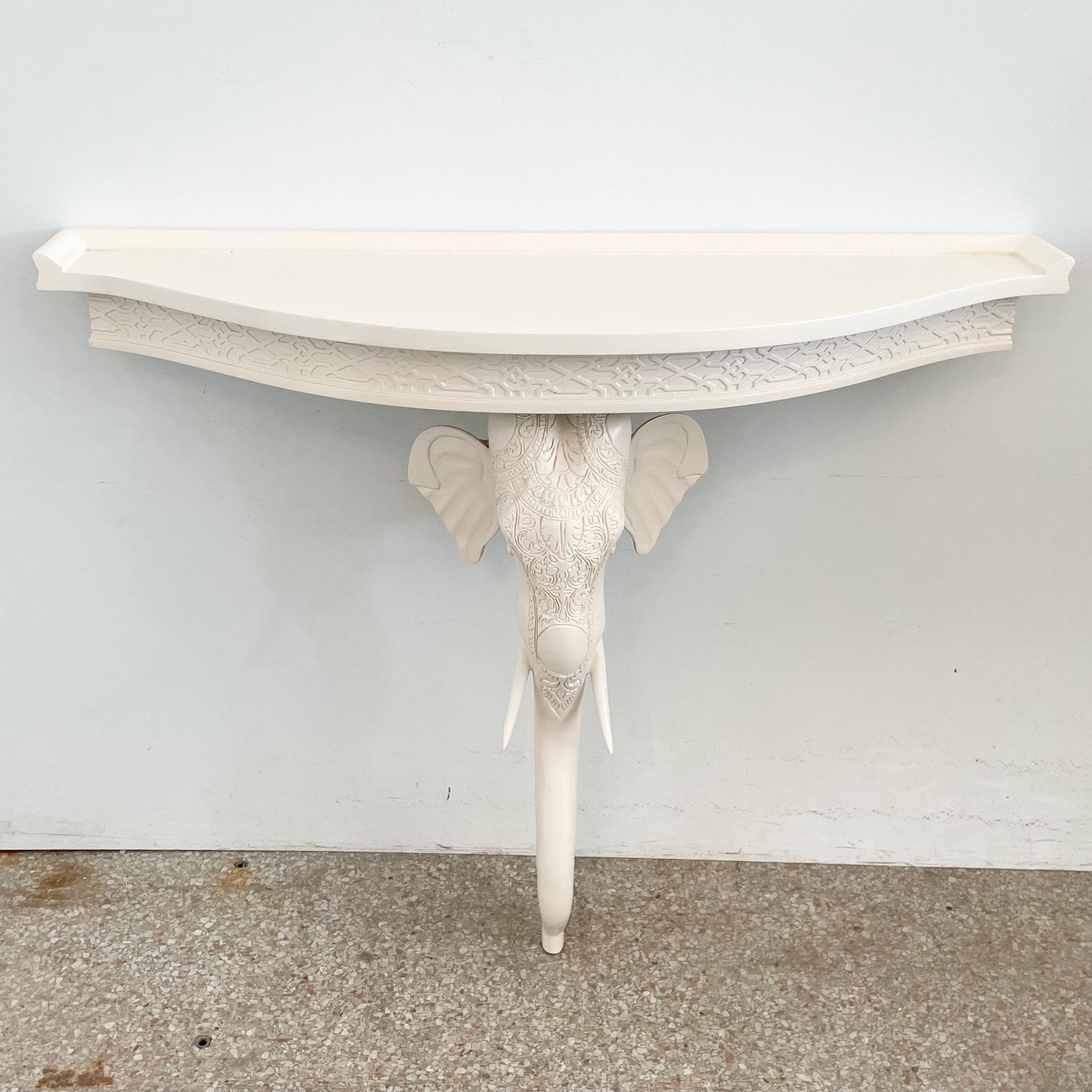 American Gampel-Stoll Elephant Console Table For Sale