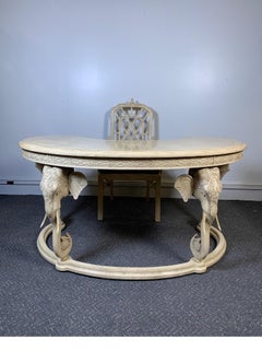 Gampel Stoll Kidney Elephant Desk with Chair