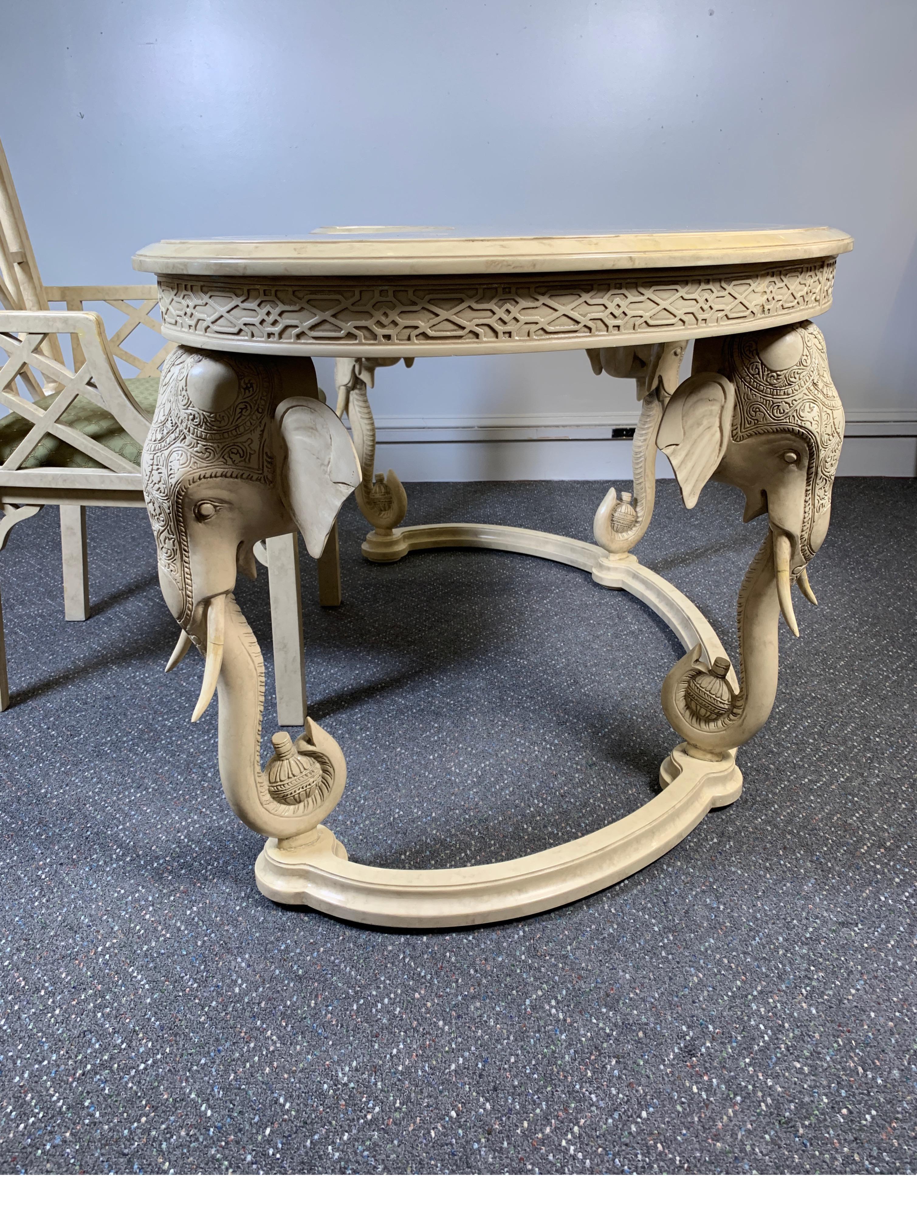 American Gampel Stoll Kidney Elephant Desk with Chair