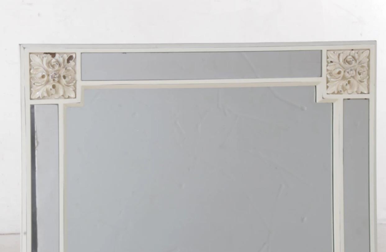 American Gampel-Stoll Neoclassical Mirrored Console Table W/ Matching Mirror For Sale