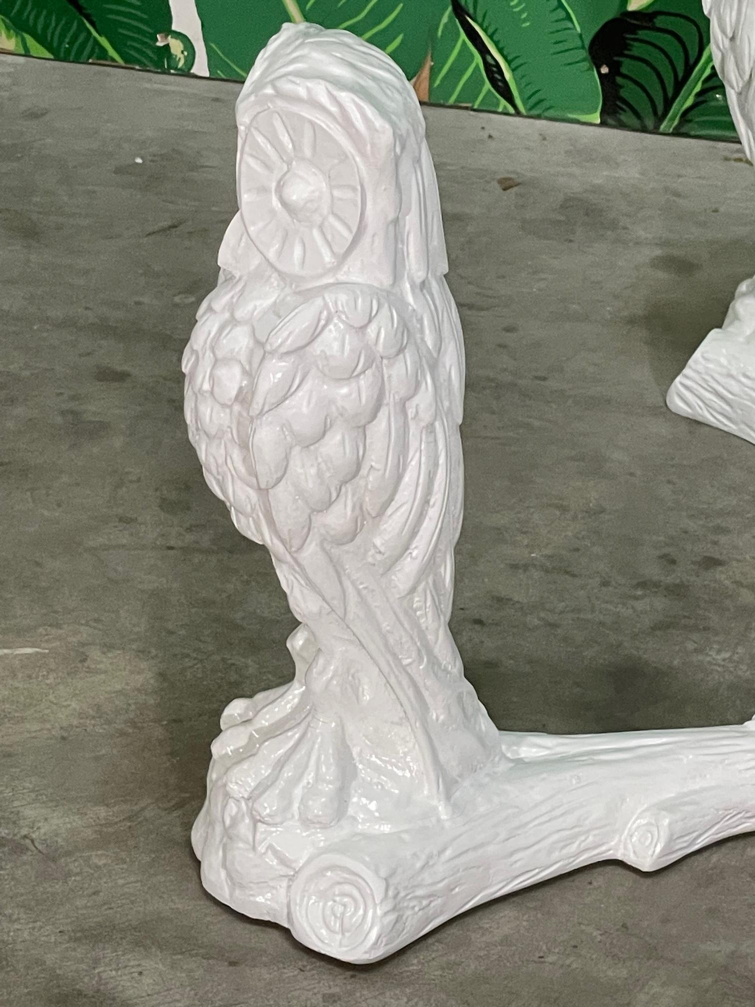Gampel Stoll Sculptural Owl Coffee Table Base In Good Condition For Sale In Jacksonville, FL