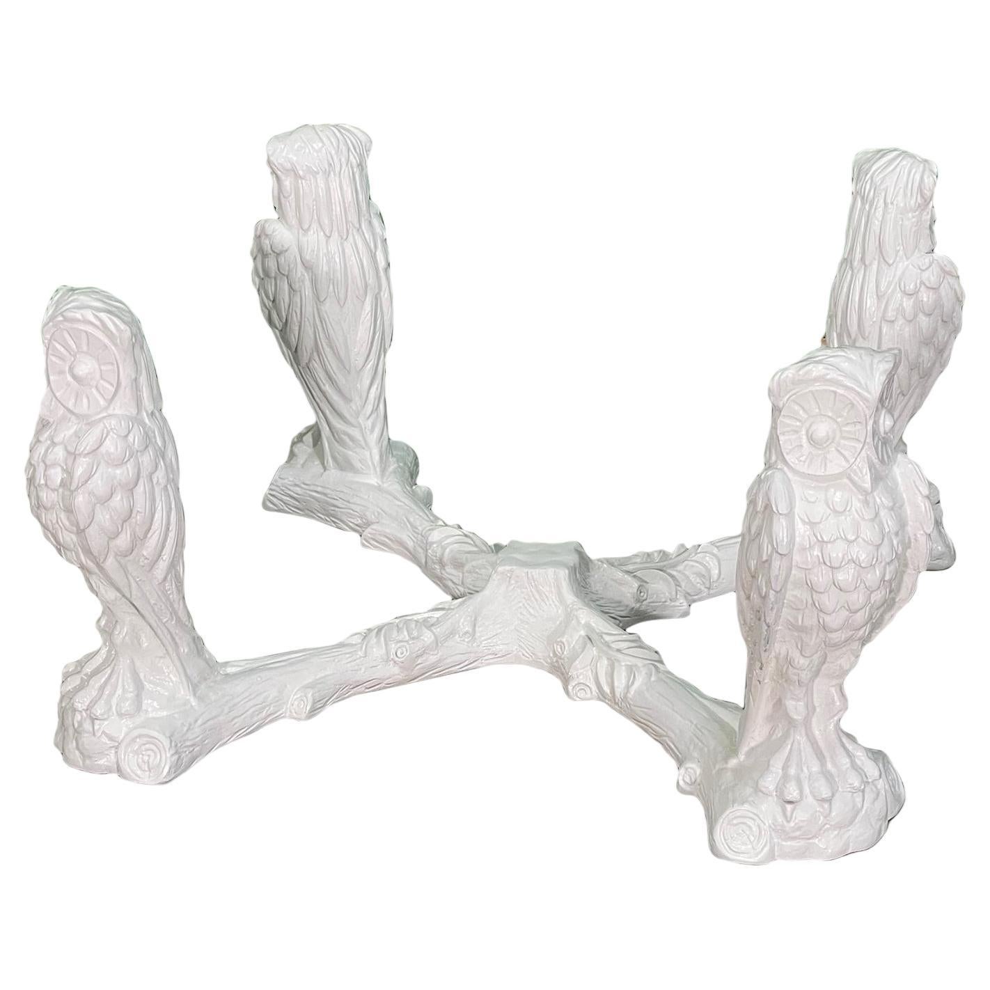 Gampel-Stoll Sculptural Owl Coffee Table Base (base de table basse)