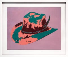 GAMURET "Feather Hat (Purple)" Aerosol On Canvas, Unique