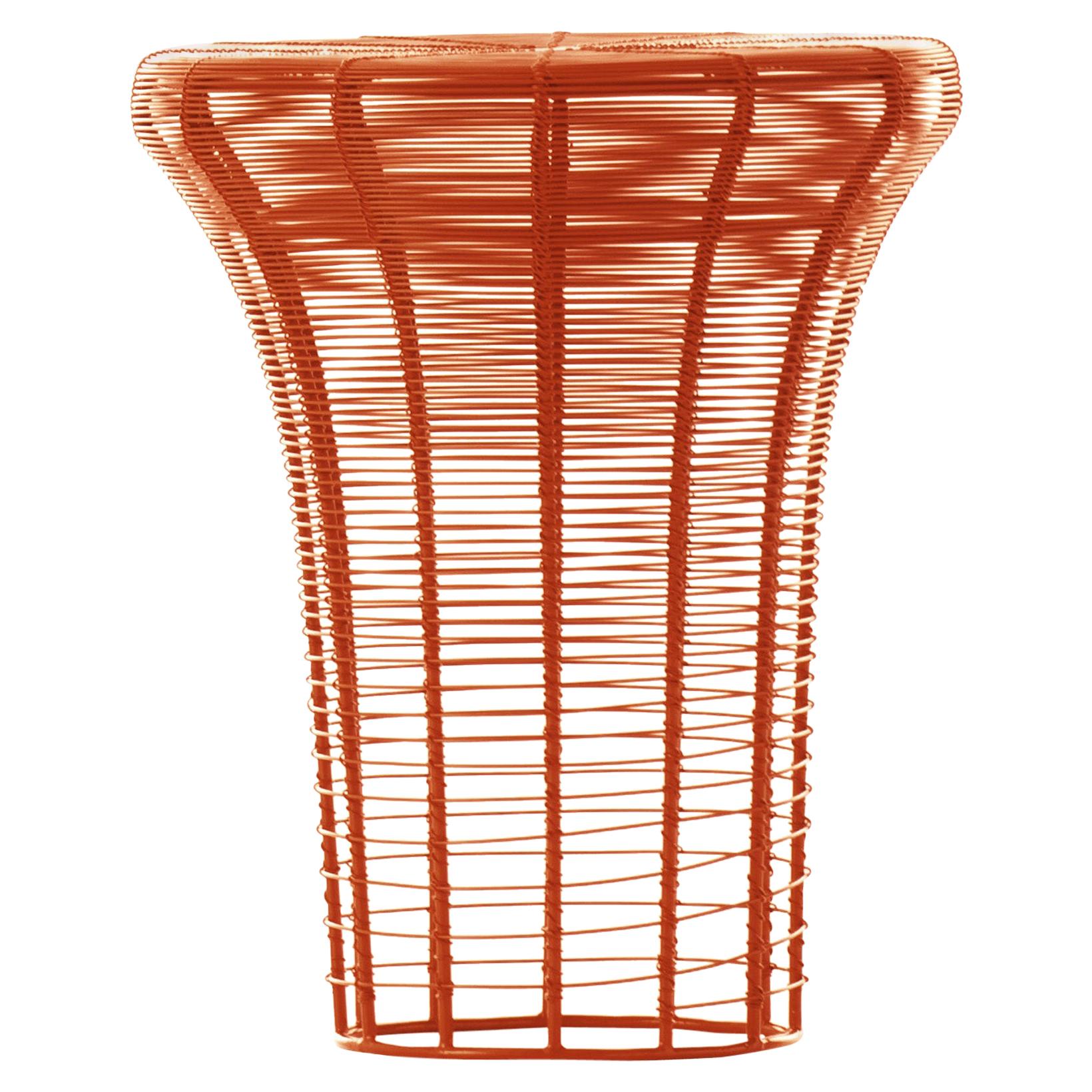 GAN Aram High Stool in Red and Orange by Nendo For Sale