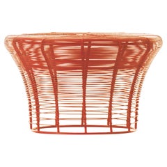 GAN Tabouret bas Aram en rouge et orange par Nendo