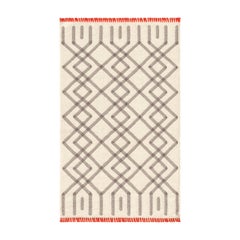 Petit tapis GAN Duna en laine beige et gris par Odosdesign