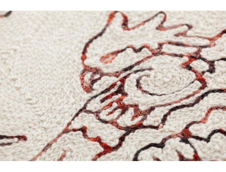 GAN Fenix Rug in Ginger by Siamak Eagle For Sale at 1stDibs