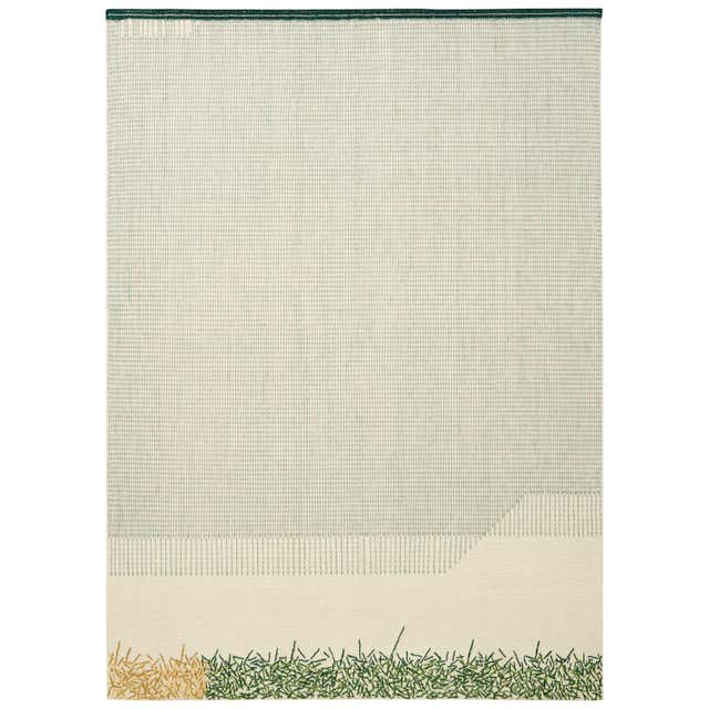 Customizable GAN Handloom Backstitch Busy Large Rug by Raw-Edges For ...