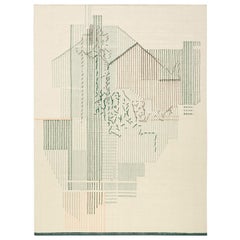 GAN Rugs piccolo con composizione a punto indietro di Raw Edges