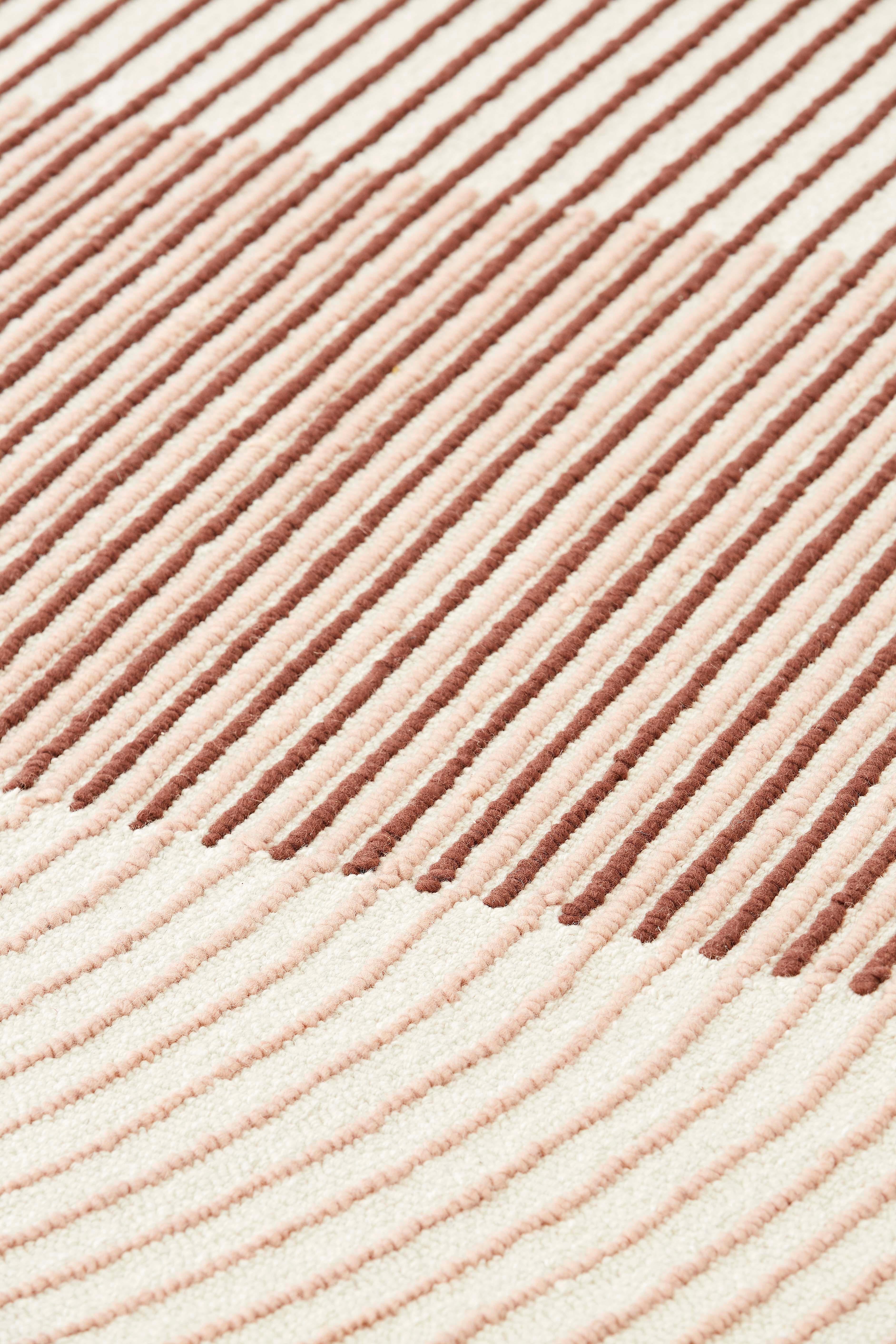 GAN Handtuft-Teppich in Rosa von MUT Design (Moderne) im Angebot