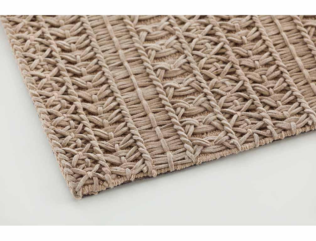 Modern GAN Knotwork Rug in Natural Wool For Sale