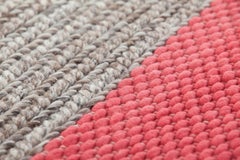 GAN Mangas Space Large Square Rug Plait in Coral by Patricia Urquiola
