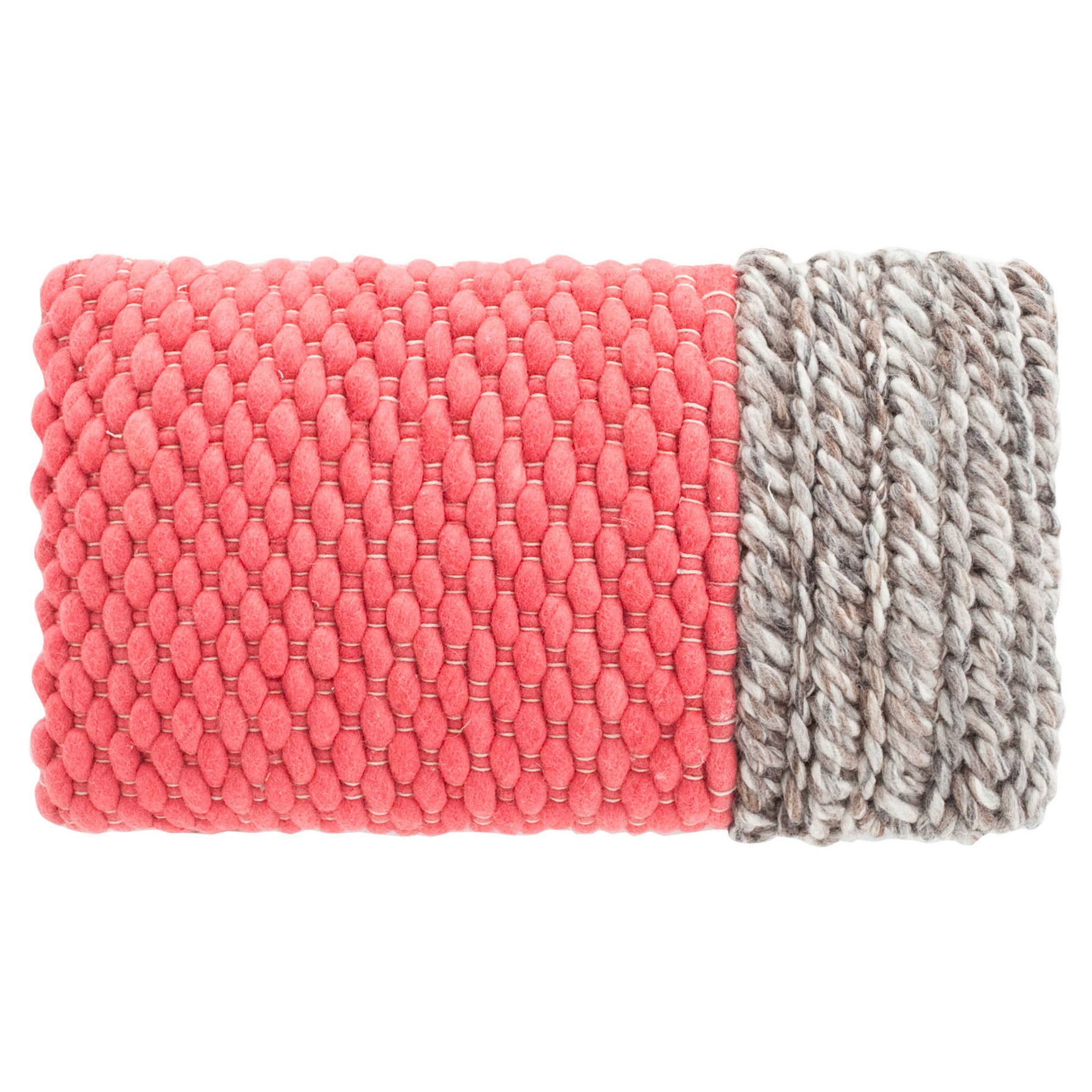 GAN Mangas Space Pillow Plait in Coral by Patricia Urquiola For Sale