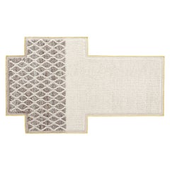 GAN Mangas Space Small Rectangular Rug Rhombus in Ivory by Patricia Urquiola
