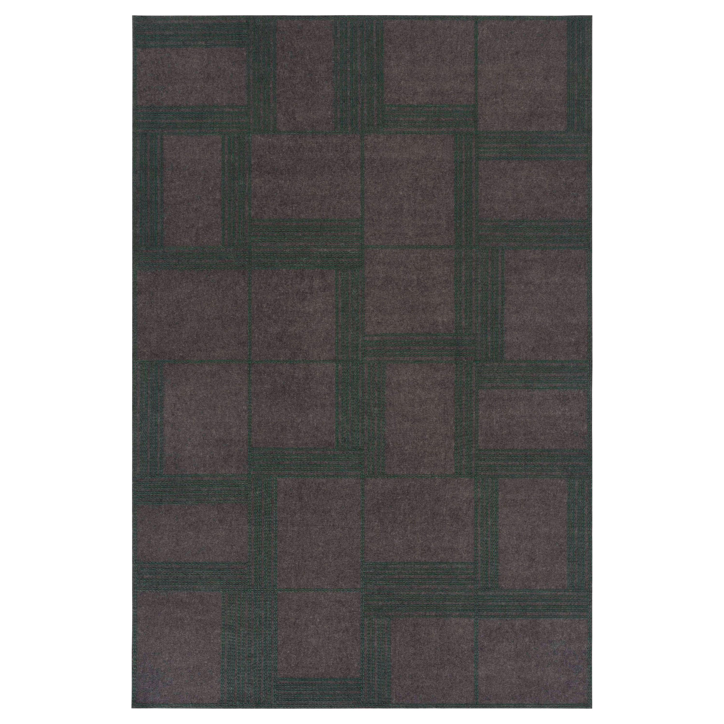 Im Angebot: GAN Oryza-Teppich aus Wolle von Odosdesign,  (Grün)