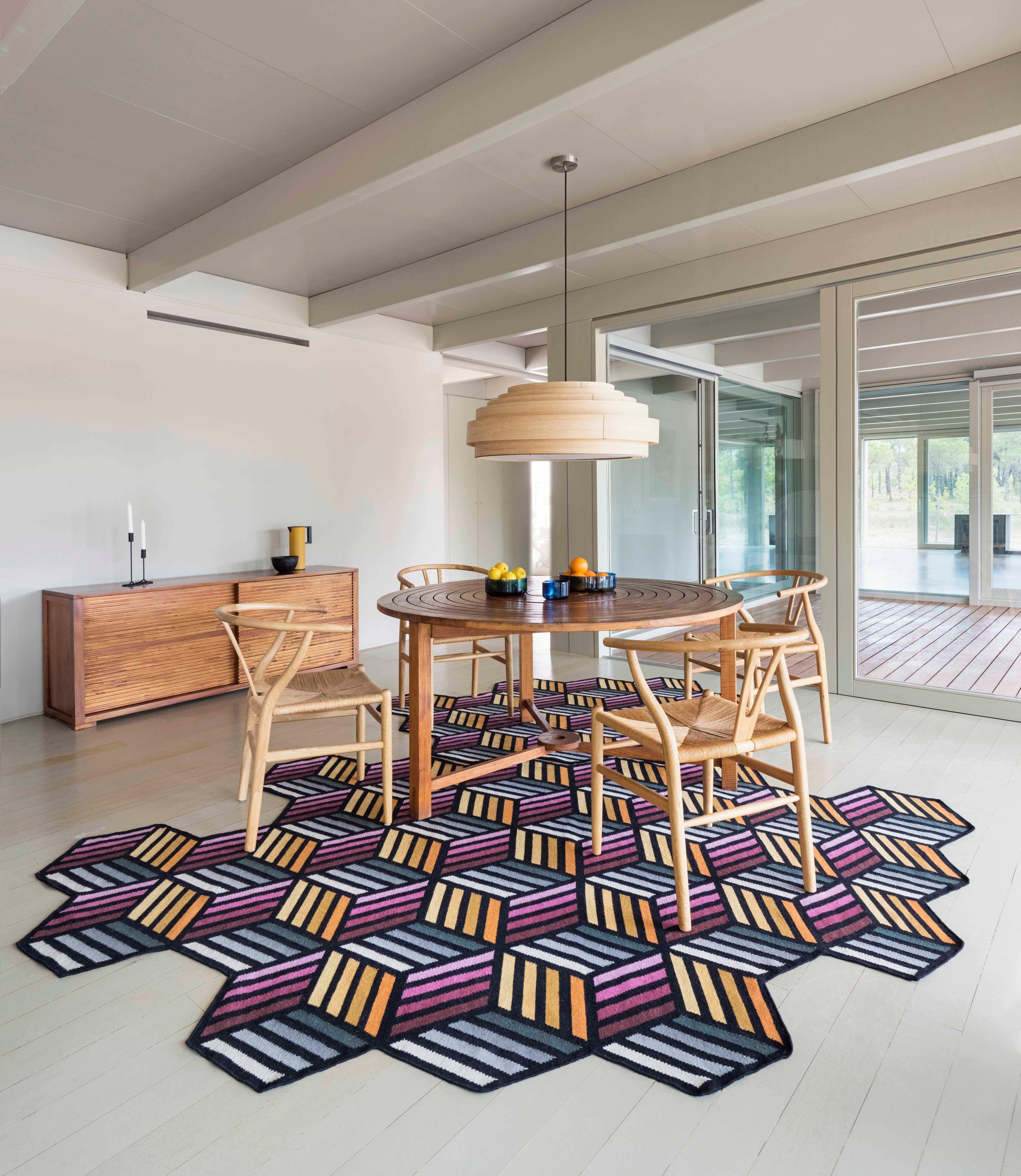 hexagon shaped rugs