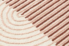 Gan Ply Round Wool Rug in Pink by Mut Design