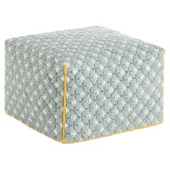 GAN Spaces Silaï Small Pouf in Celadon by Charlotte Lancelot