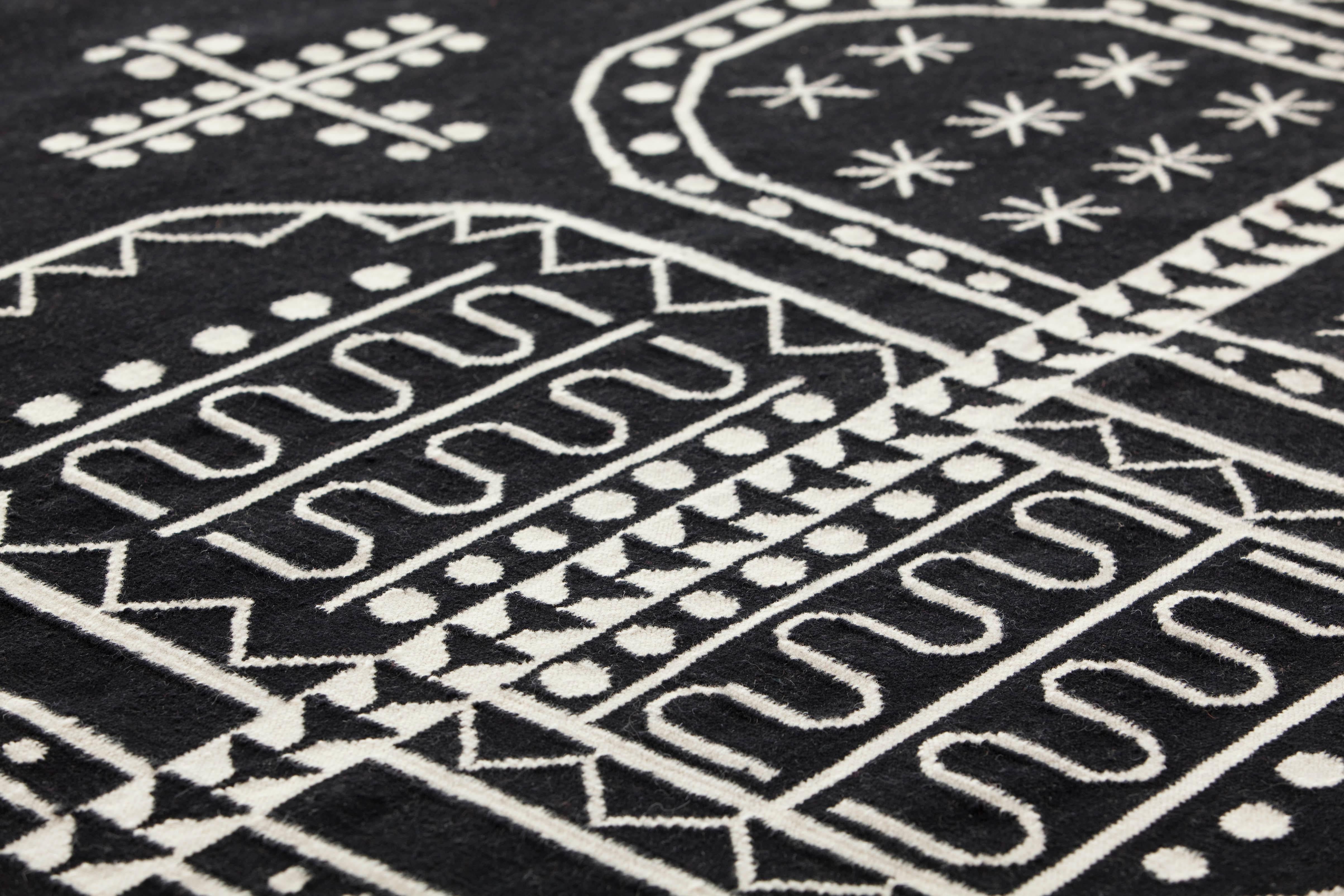 GAN Tasili-Teppich in mehrfarbigem Design von Sandra Figuerola (Moderne) im Angebot