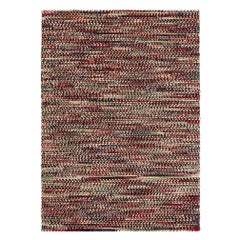 GAN Varese Rug in Red Chevron Patterned Wool