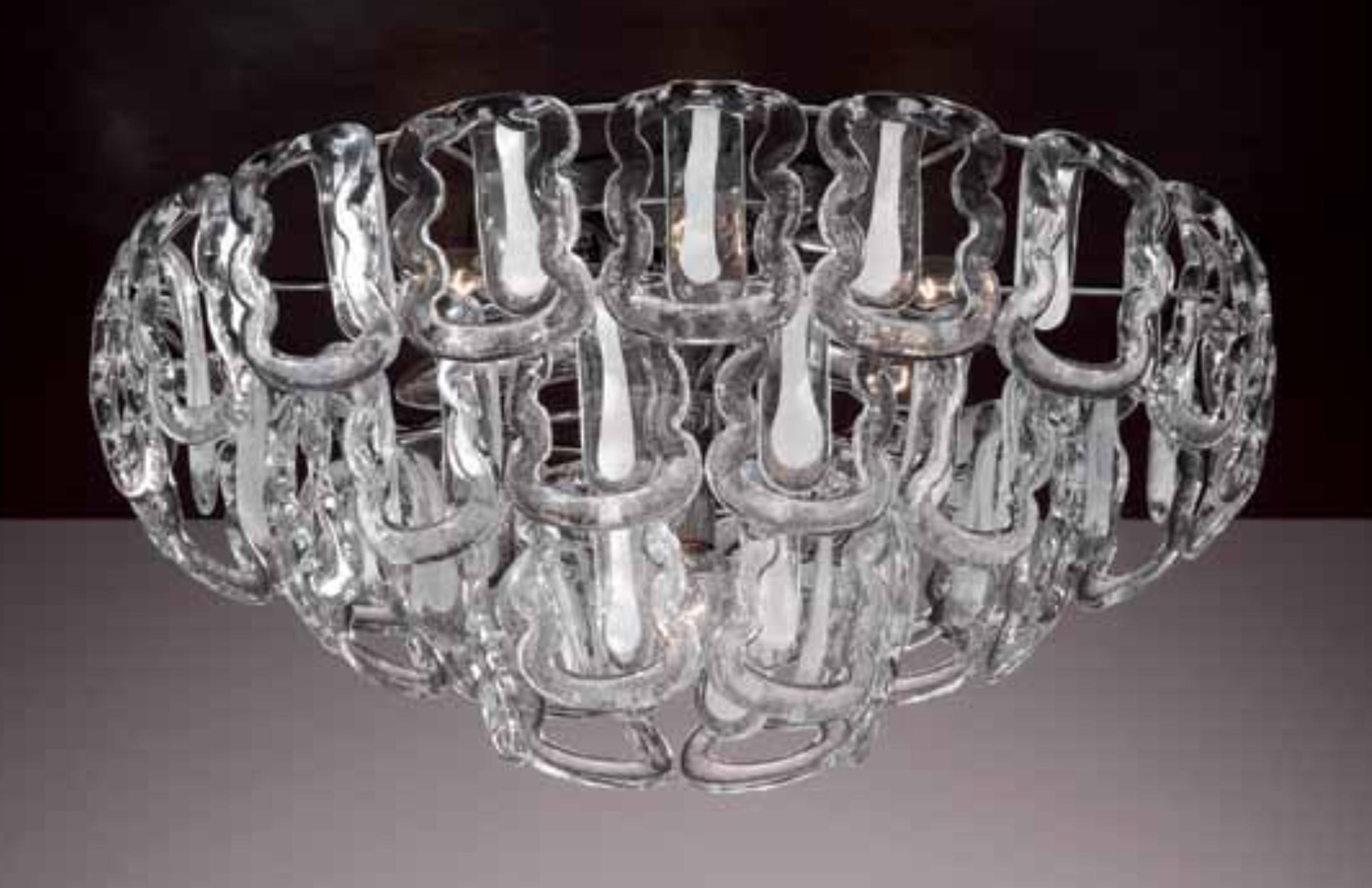 Mid-Century Modern Gancio Flush Mount by Fabio Ltd For Sale