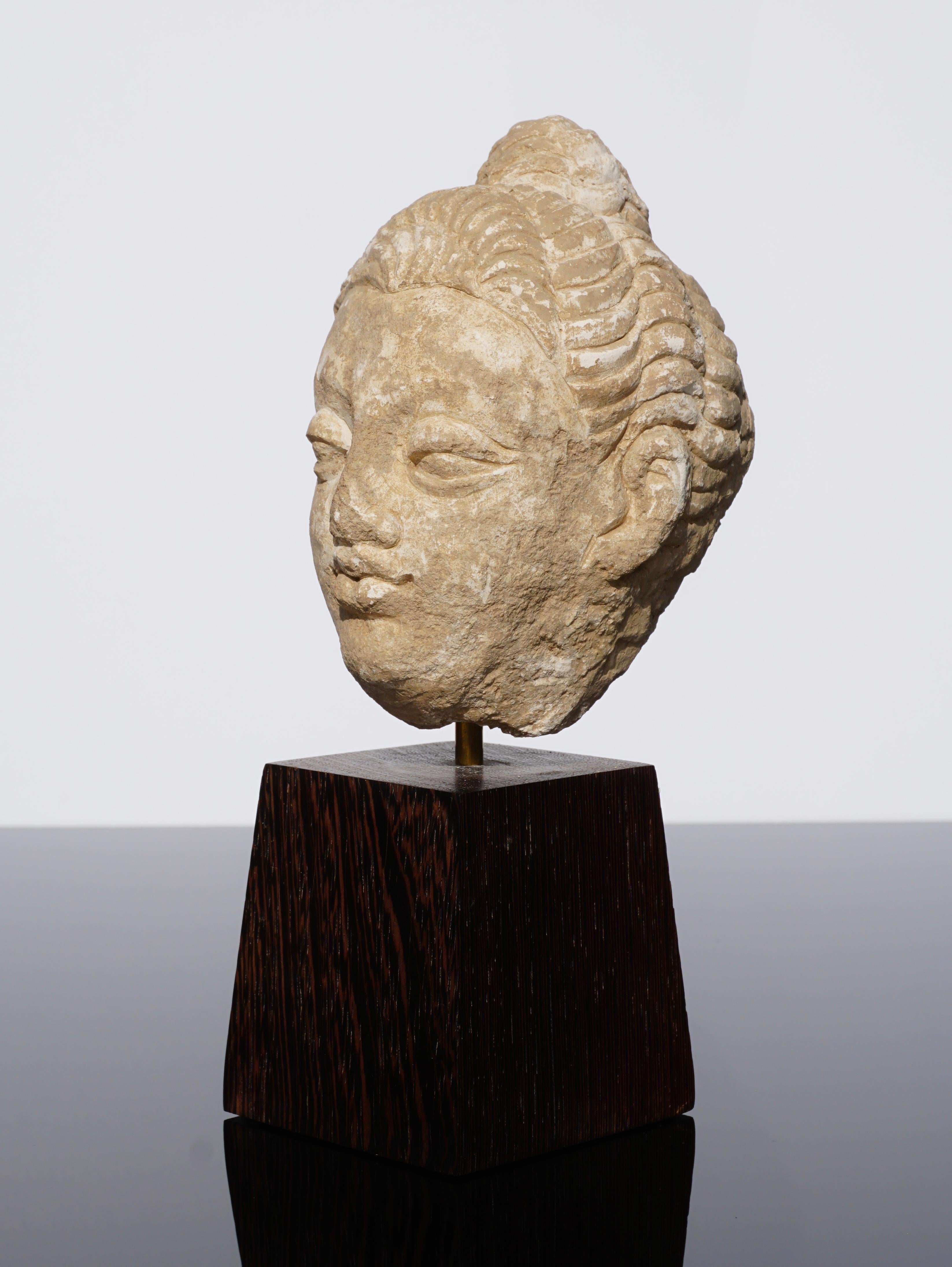Greco Roman Gandhara Stucco Buddha Head '100 to 400 AD'
