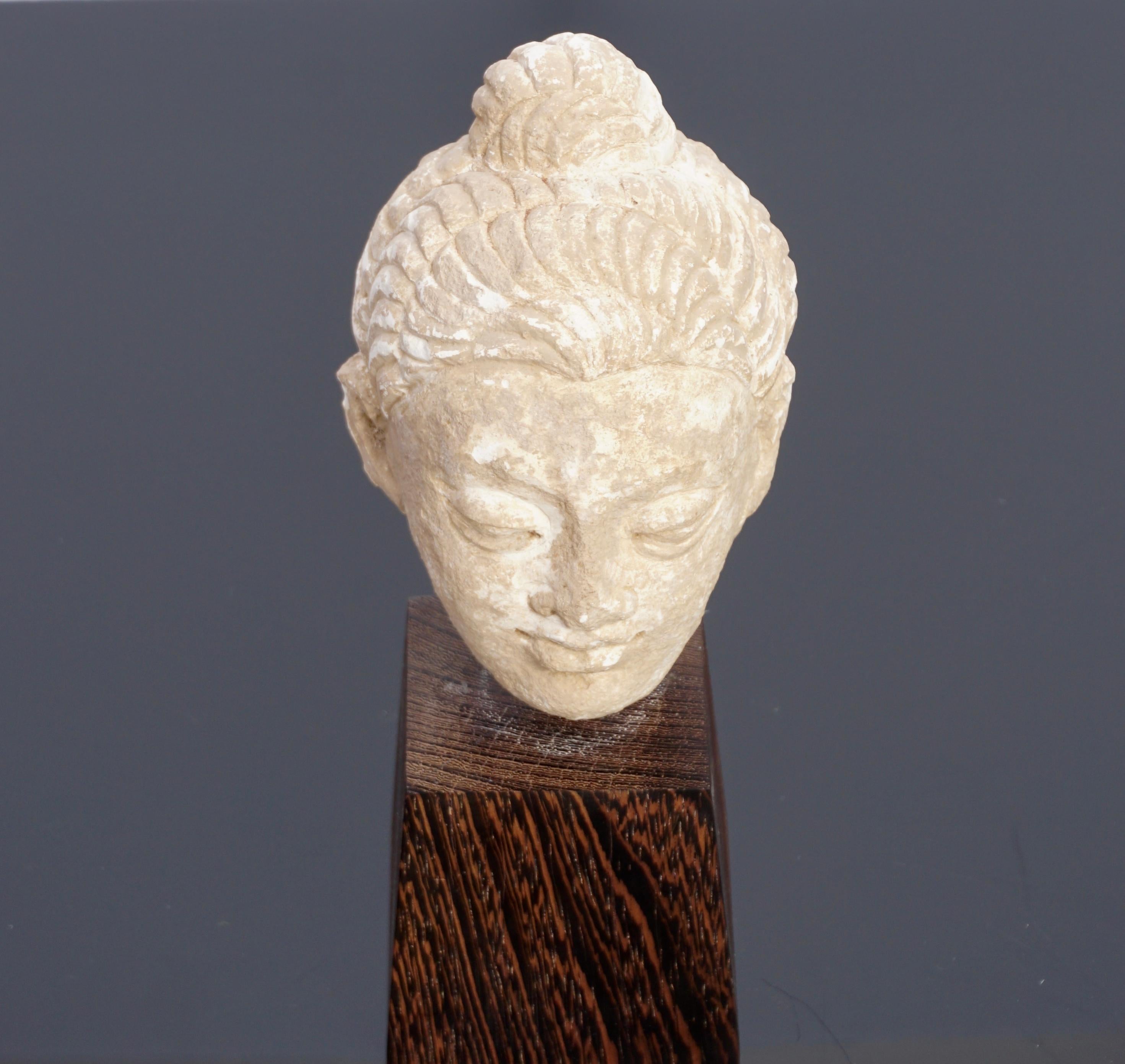 18th Century and Earlier Gandhara Stucco Buddha Head '100 to 400 AD'