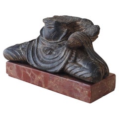 Gandharan Hand-Carved Schist Buddha Torso, 2nd-3rd Century A.D.