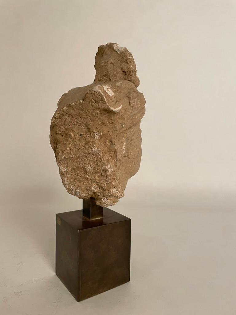 Tête d'un Bodhisattva en stuc Gandharan, 3e-5e siècle en vente 7