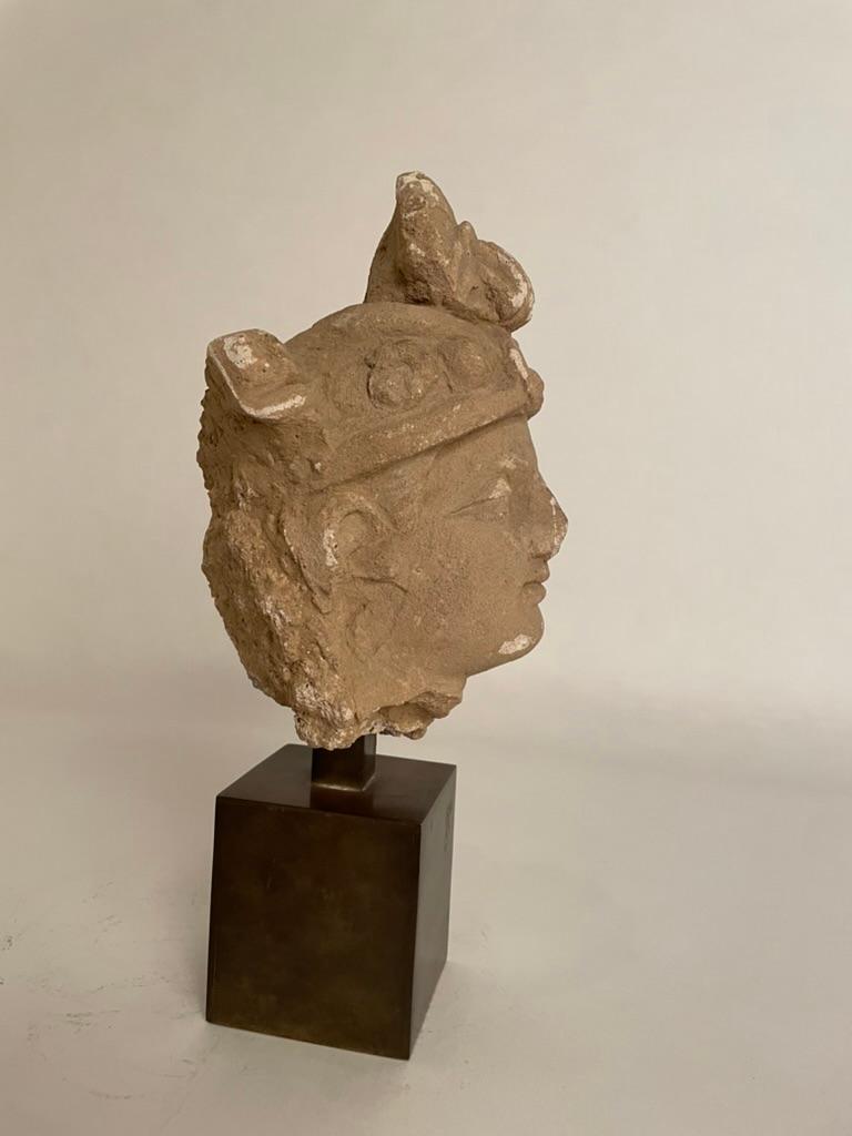 Gandharan Stucco Head of a Bodhisattva, 3rd-5th Century For Sale 9