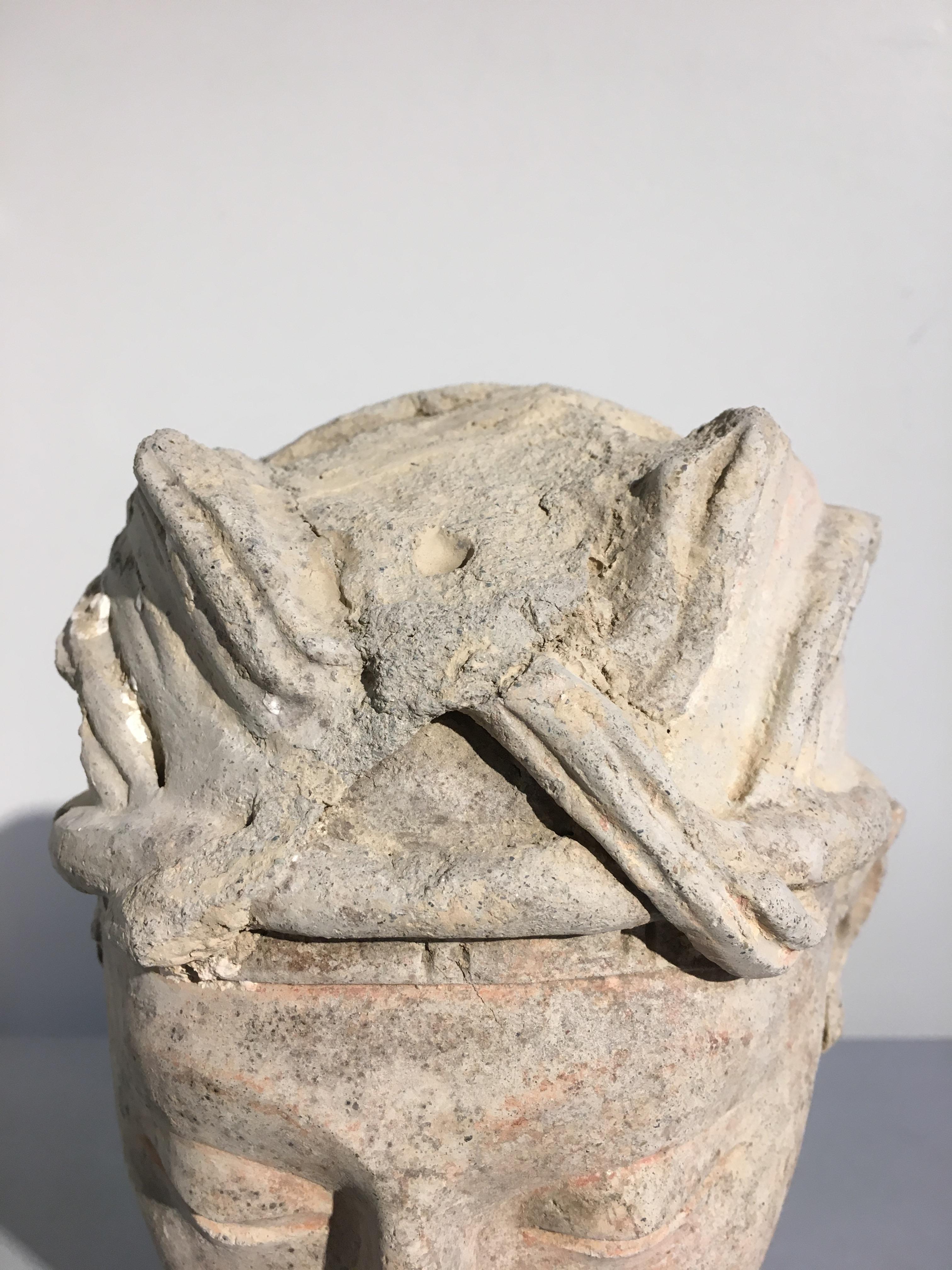 Tête d'un doré en stuc Gandharan, 4e-5e siècle en vente 4