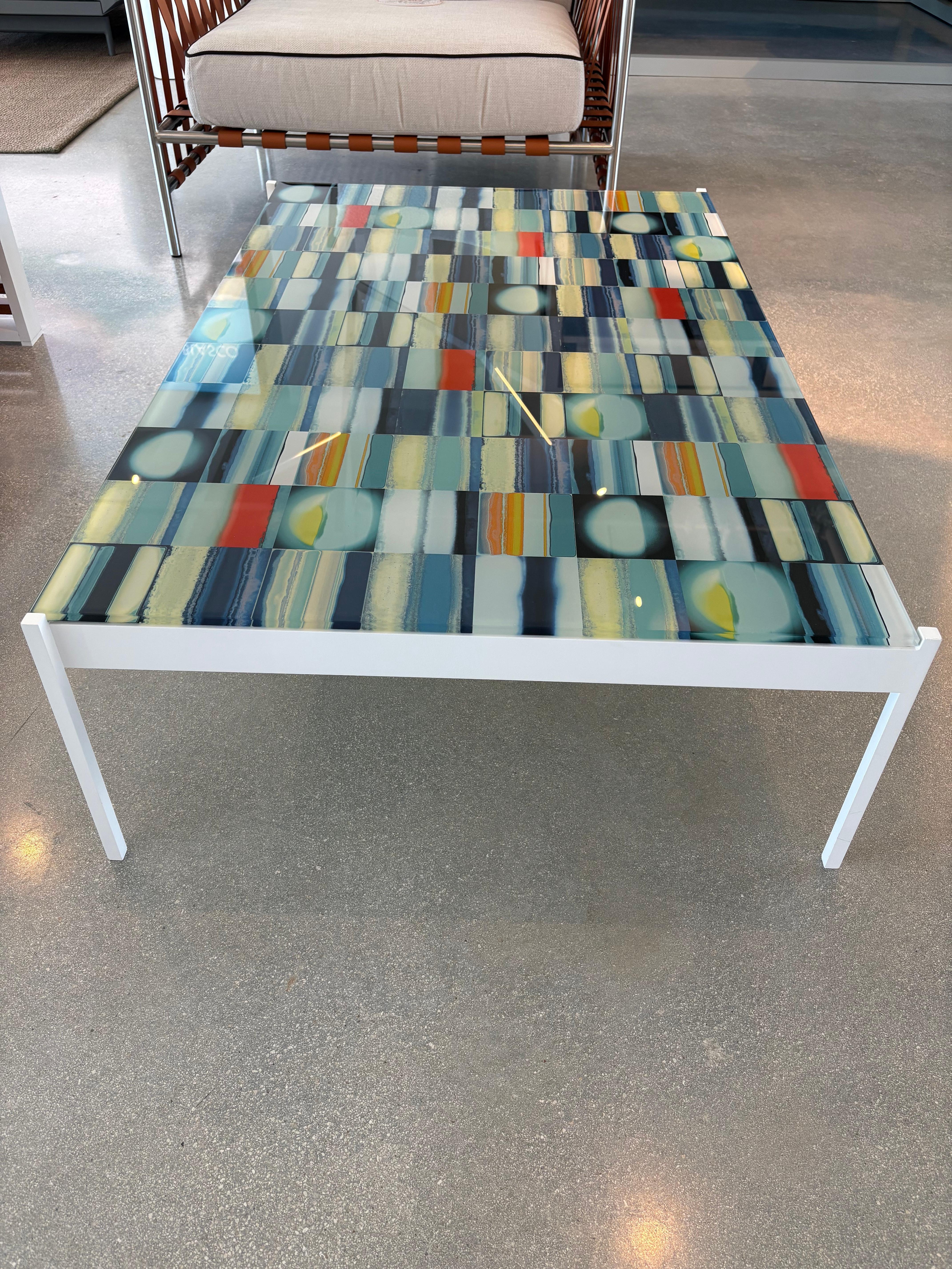 Spanish Gandia Blasco Iris Coffee Table - Cold Sunsets For Sale