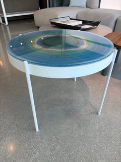 Tavolino da caffè rotondo Gandia Blasco Iris - Cold Ibiza Sunset