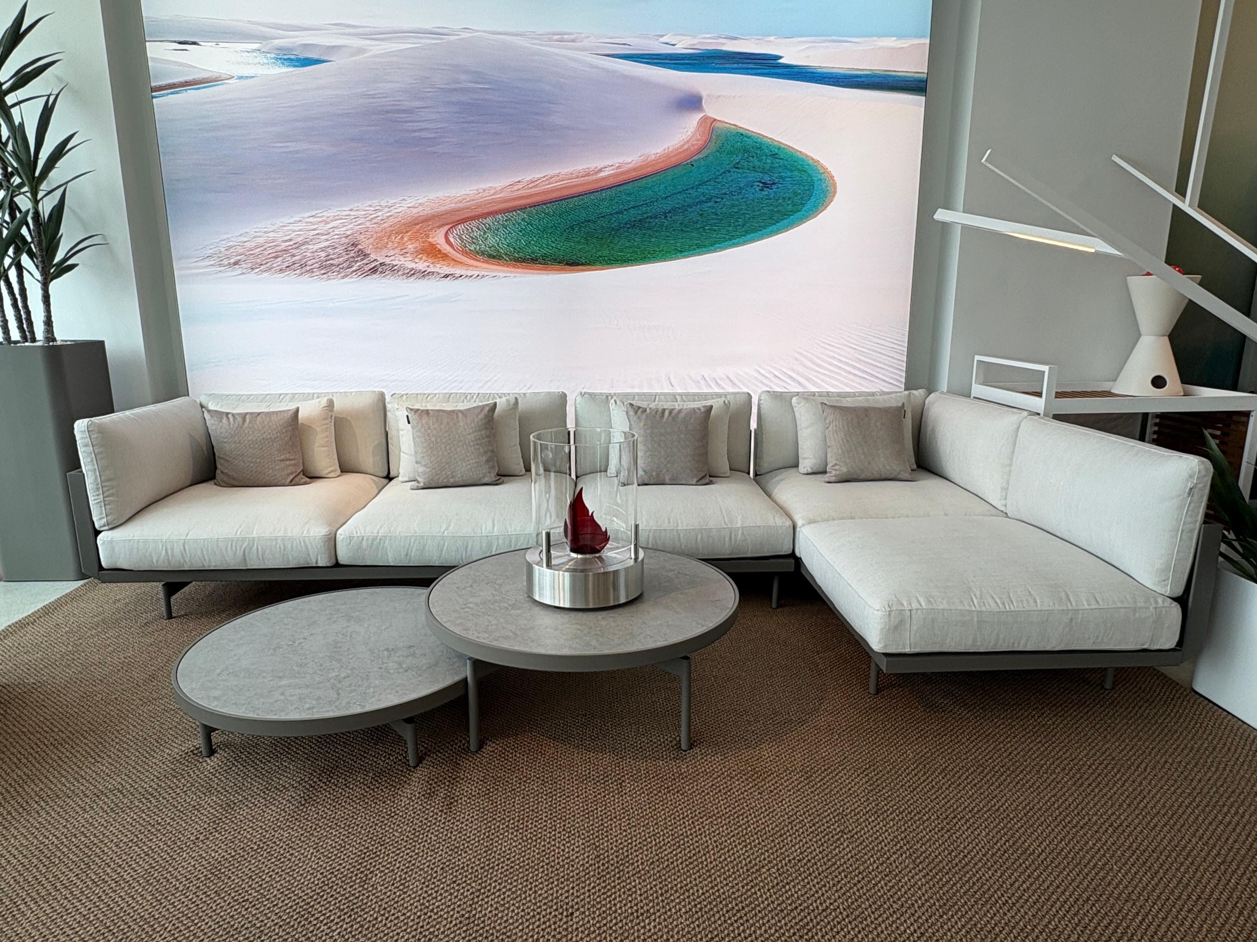 Gandía Blasco Onde Lounge-Set für draußen (Pulverbeschichtet) im Angebot