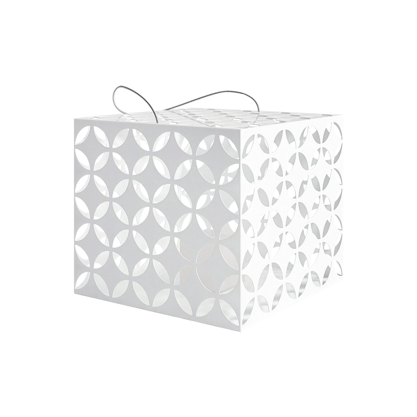 For Sale: White (RAL9016.jpg) Gandia Blasco Touareg Large Candle Box by Sandra Figuerola