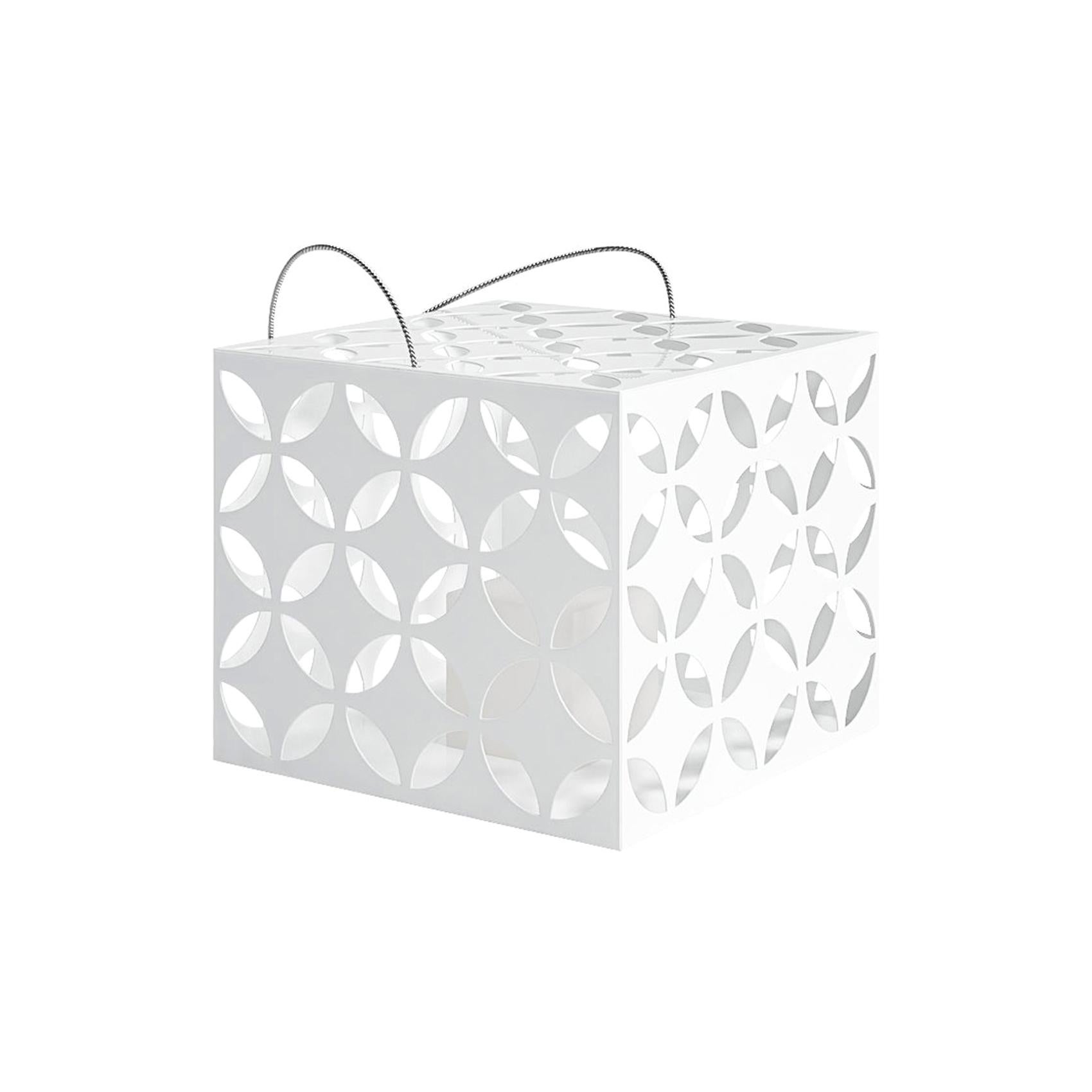 For Sale: White (RAL9016.jpg) Gandia Blasco Touareg Small Candle Box by Sandra Figuerola