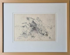 Untitled, Pen & Ink on Nepali Paper by Modern Indian Artist “In Stock”