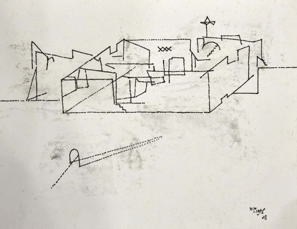 Untitled, Ink & Watercolour on Paper by Modern Indian Artist “In Stock”