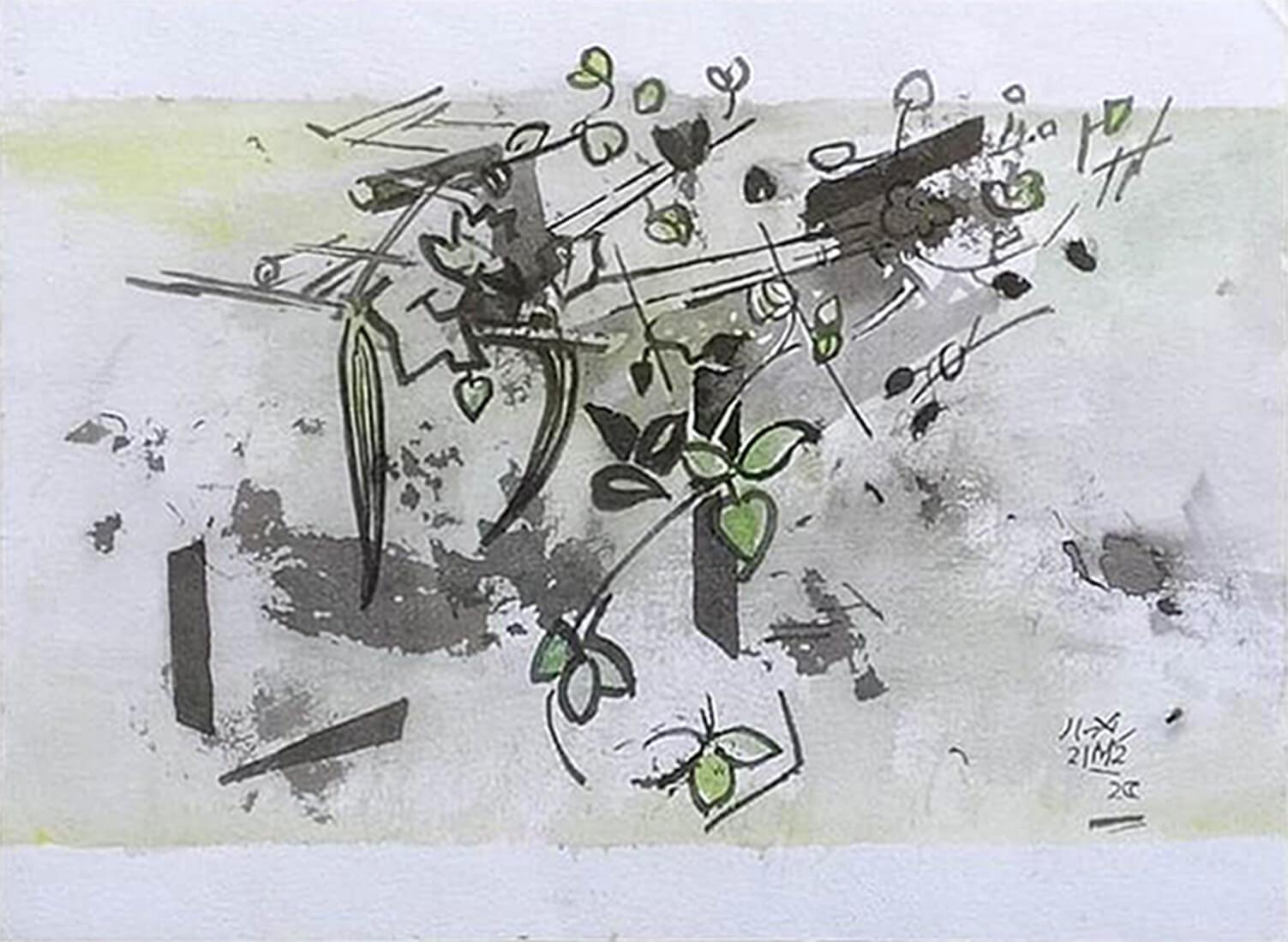 Untitled, Landscape, Watercolour on Paper, Modern Artist Ganesh Haloi “In Stock”