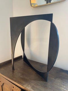 Ganesh Steel sculpture gunmetal patina, by Sébastien Kito