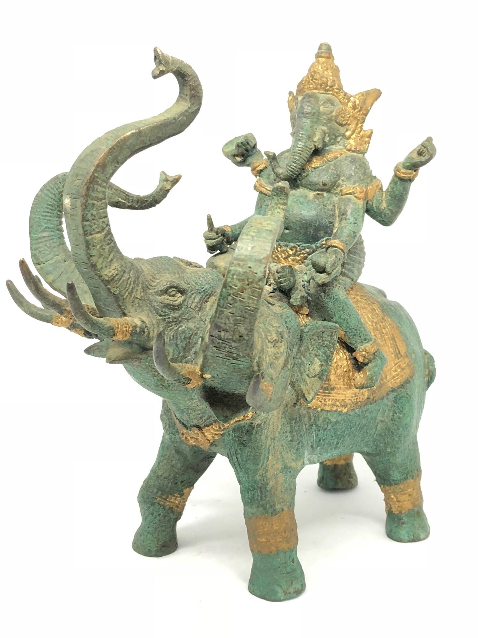 antique bronze elephant statue