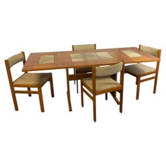 Gangso Mobler Danish Mid-Century Modern Teak 4 Seater dining Table and Chairs