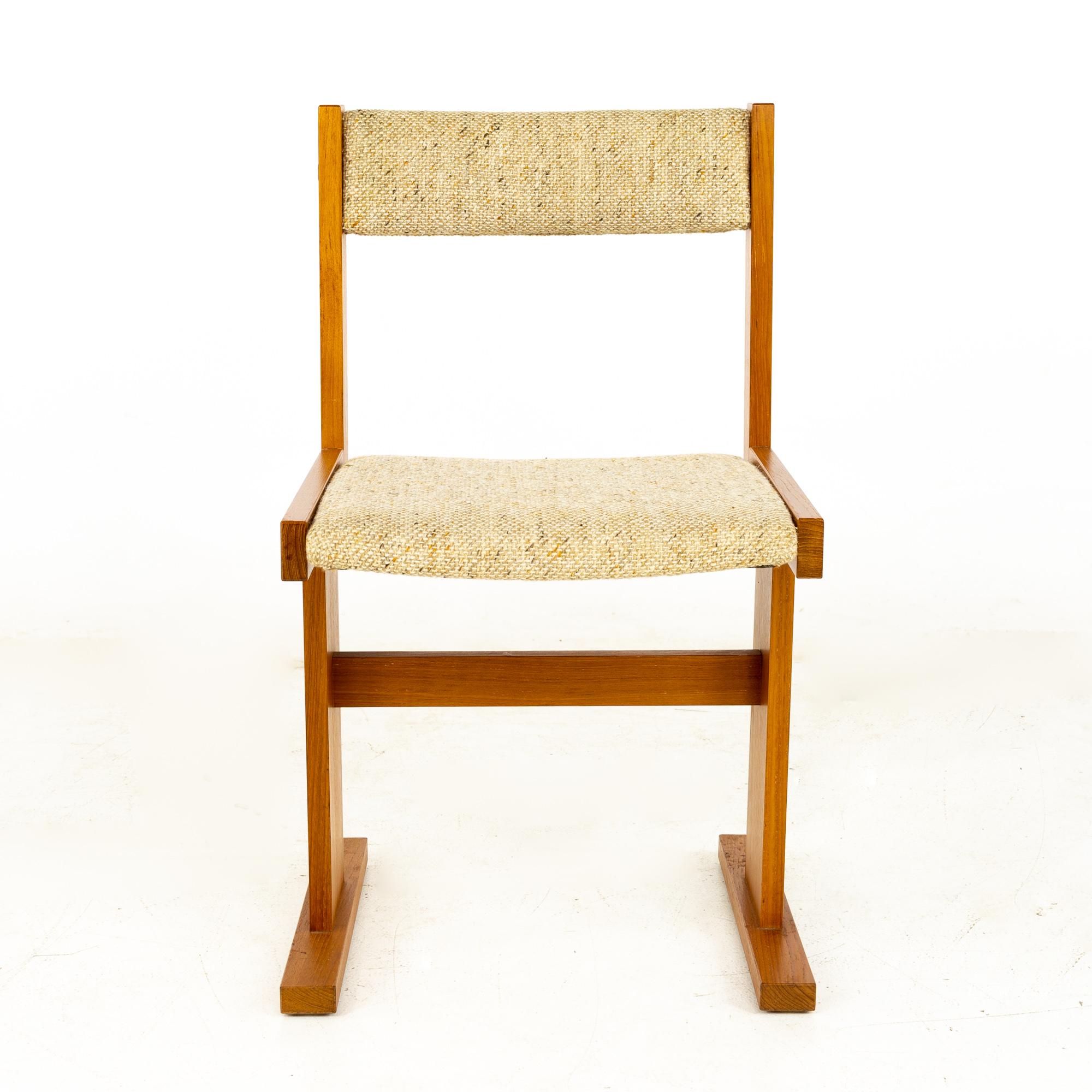 Gangso Mobler Mid Century Teak Dining Chairs, Set of 6 1