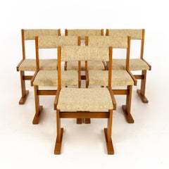 Gangso Mobler Mid Century Teak Dining Chairs, Set of 6